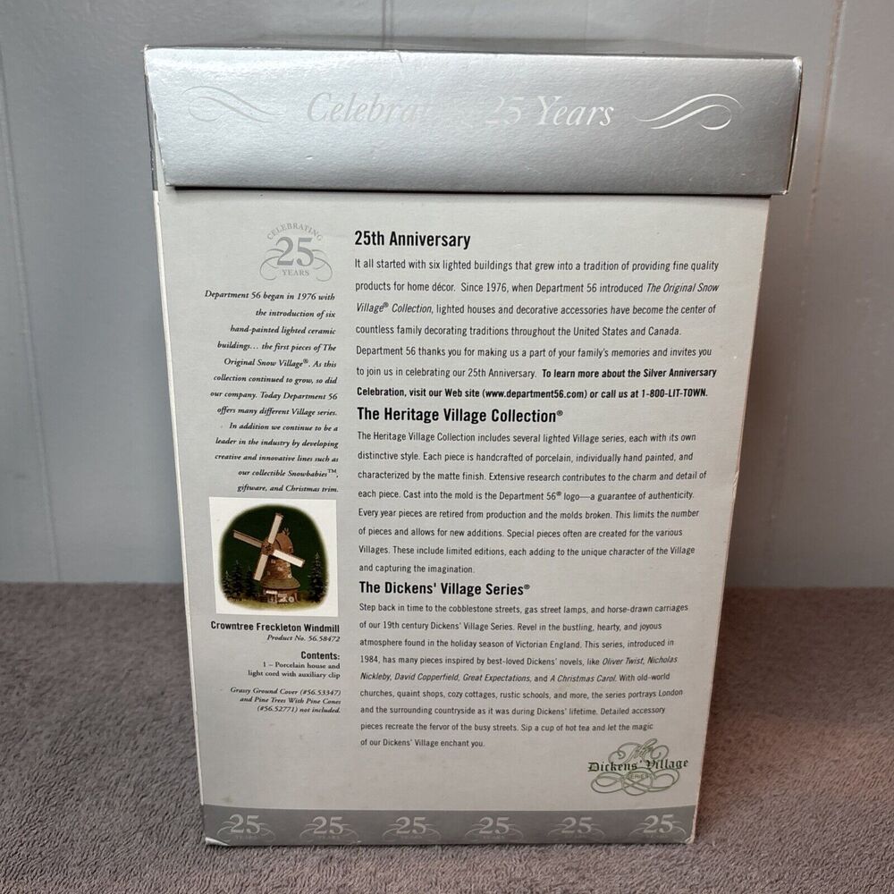 Department Dept 56 Dickens Village 58472 CROWNTREE FRECKLETON WINDMILL 56.58472 - Picture 11 of 12